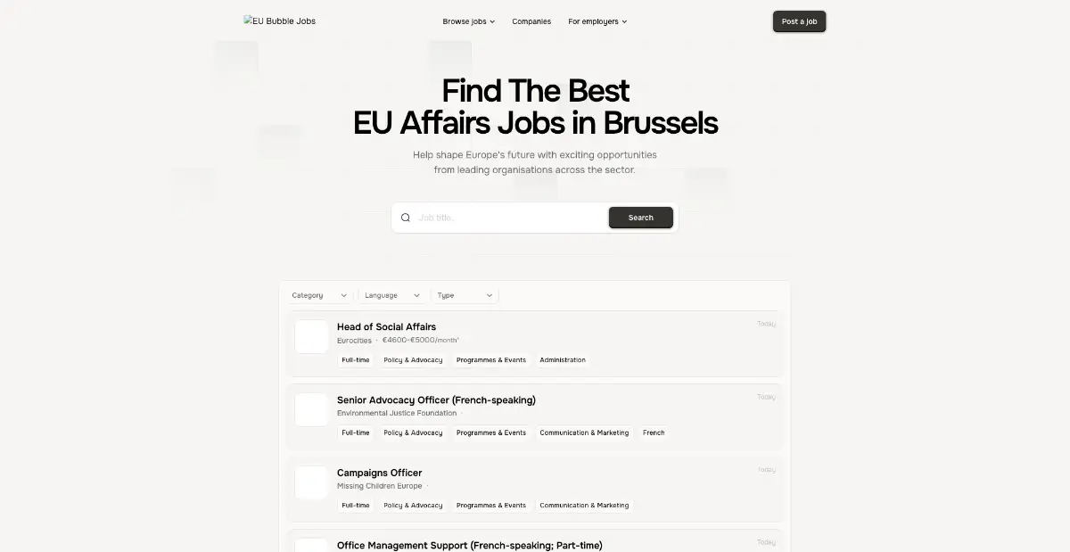 Jobs in Brussels product image