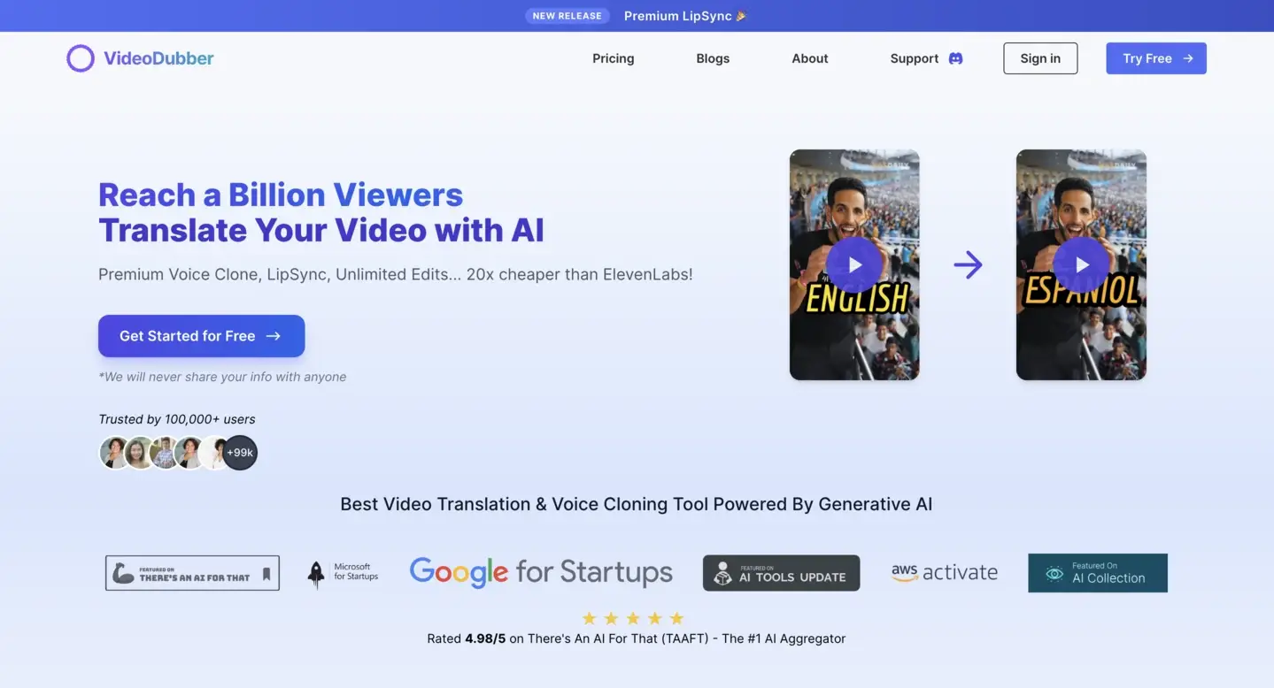 VideoDubber's YouTube Video Finder product image