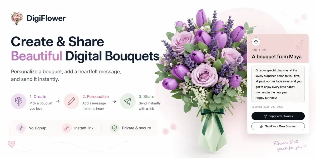 Digital Flower Bouquet image number 01