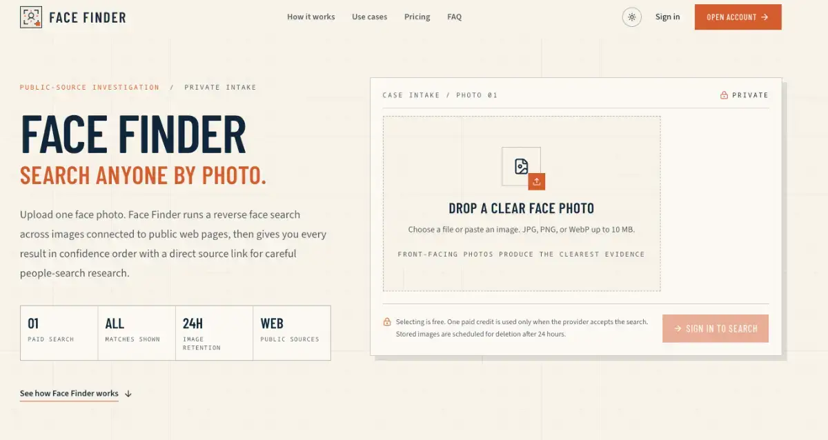 Face Finder product image