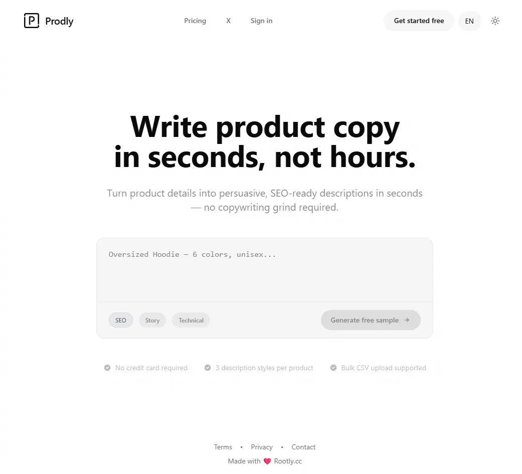 Prodly - AI Product Description SaaS Source Code image number 11