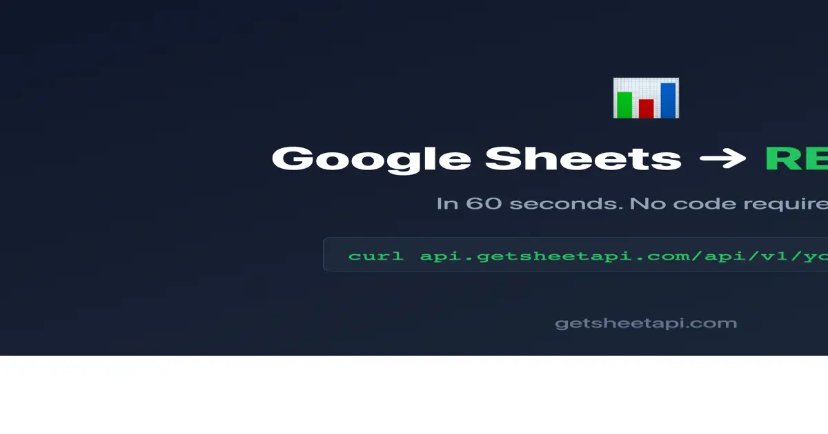 GetSheetAPI product image